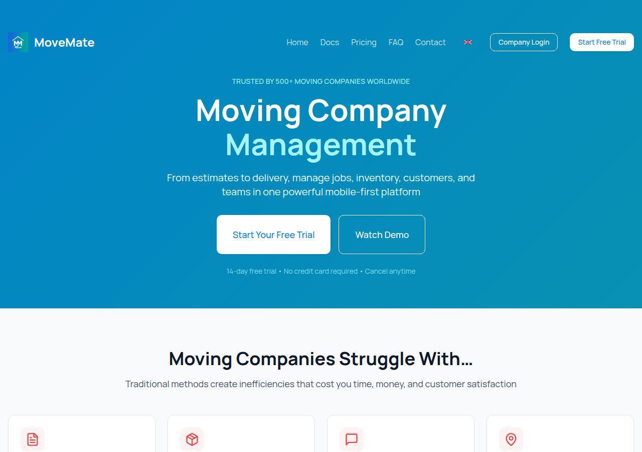 MoveMate – Moving Company Management